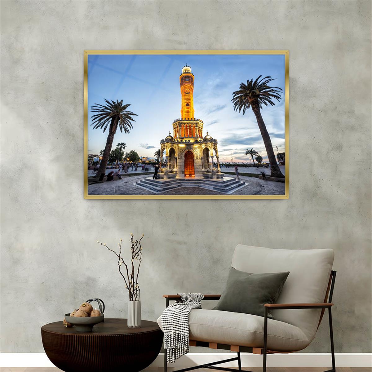 Alüminyum Çerçeveli Doğa Temalı Cam Tablo 110