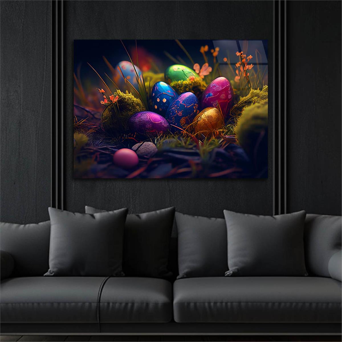 Horizontal Art-Themed Tempered Glass Wall Art 459