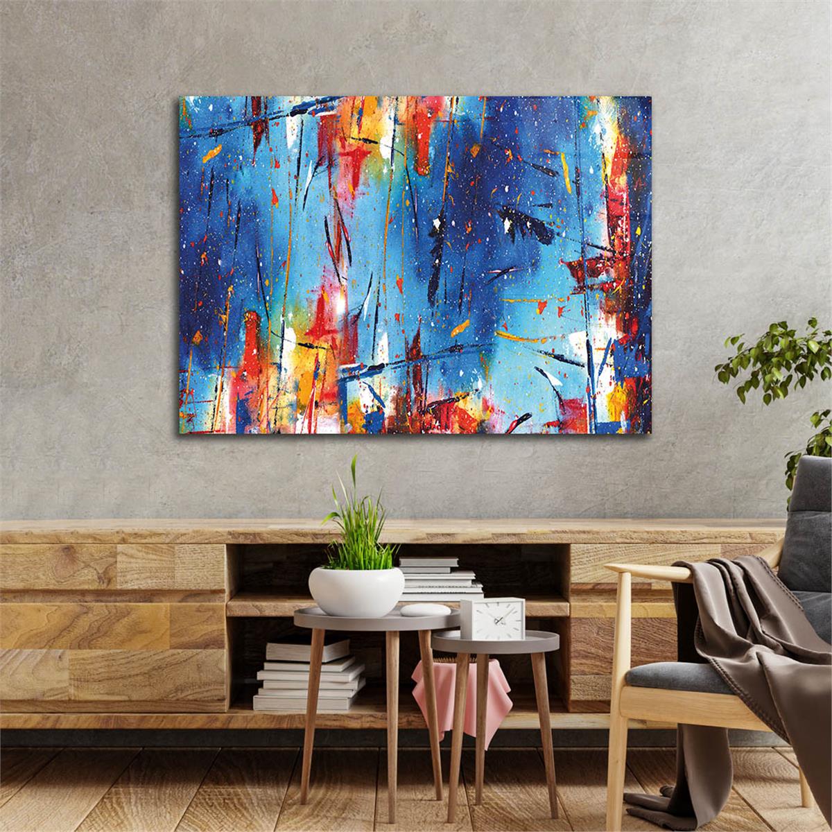 Horizontal Art-Themed Tempered Glass Wall Art 297