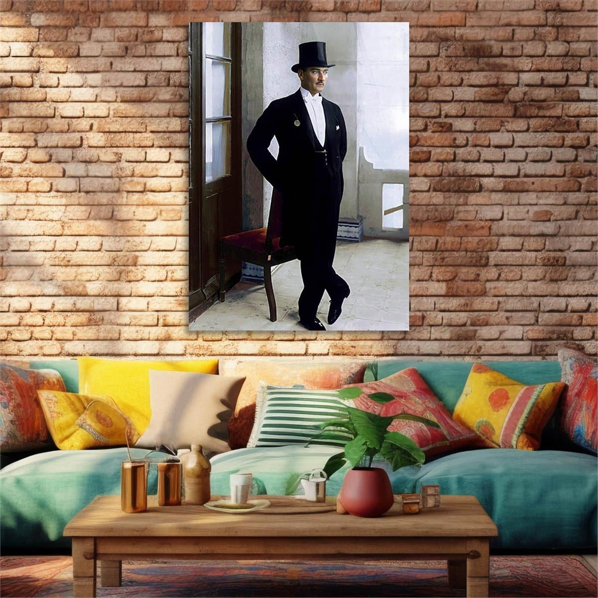 MUSTAFA KEMAL ATATÜRK Tempered Glasss Wall Art