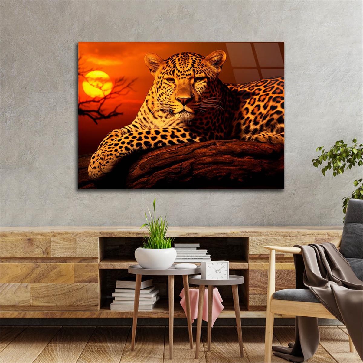 Yatay Doğa Temalı Cam Tablo 553