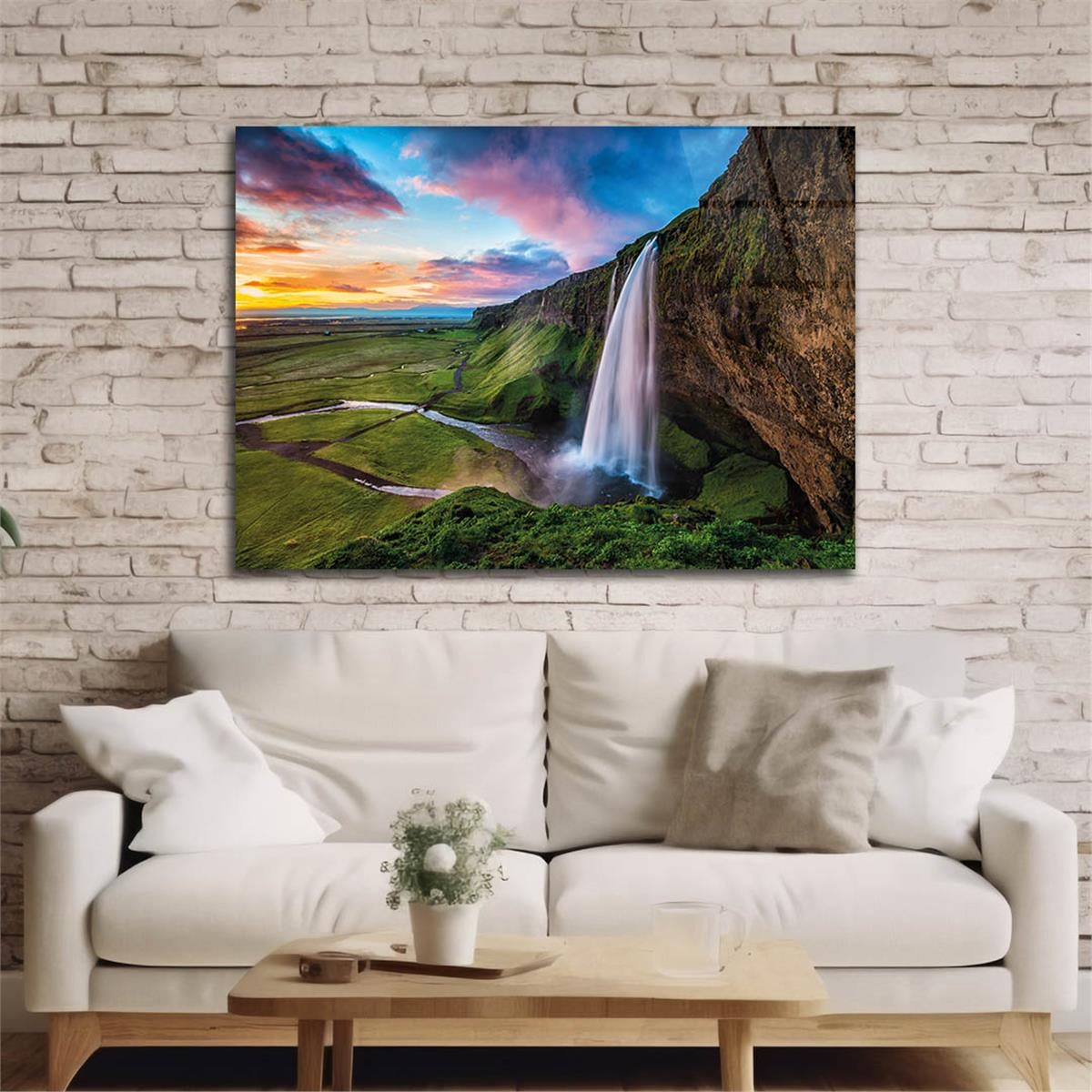 Tempered Glasss Wall Arts Natured-Themed