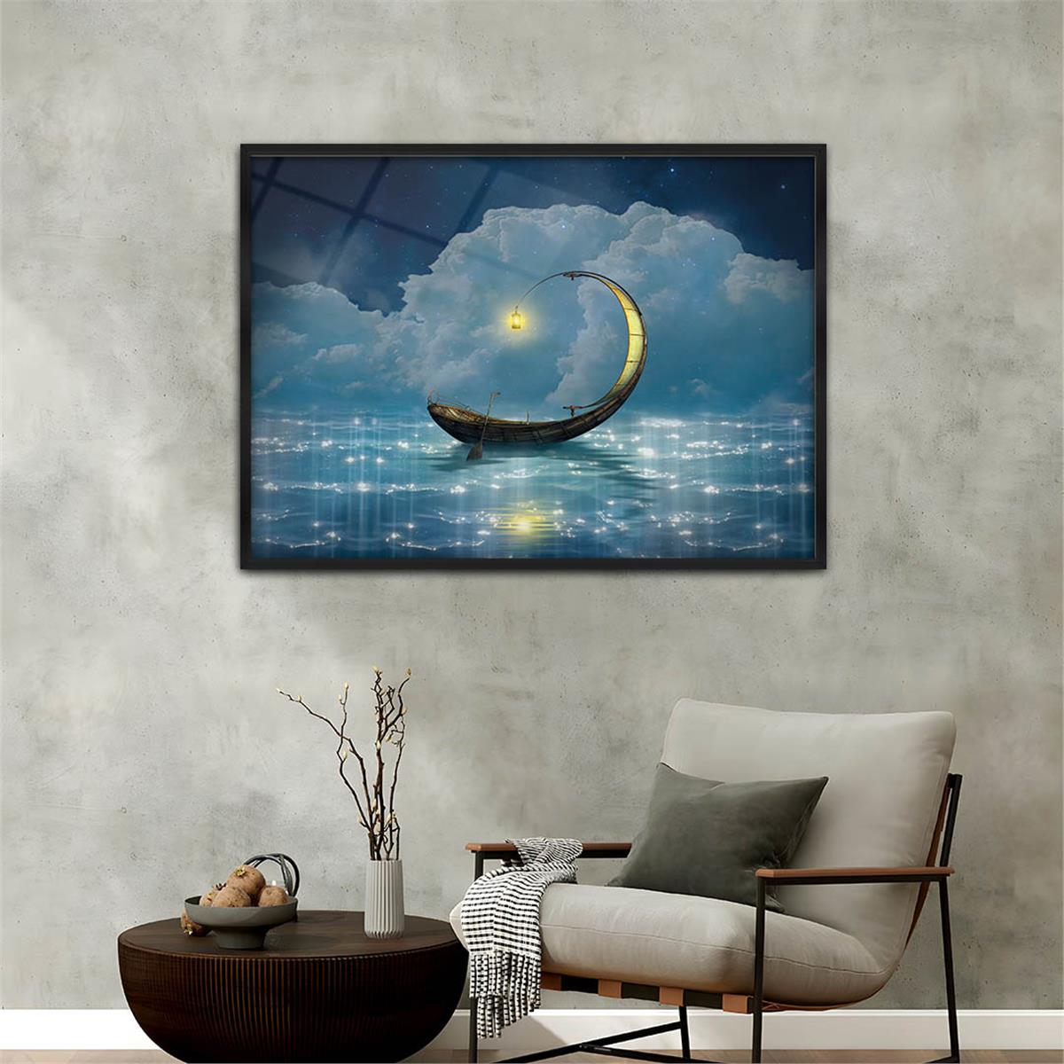 Alüminyum Çerçeveli Sanat Temalı Cam Tablo 096