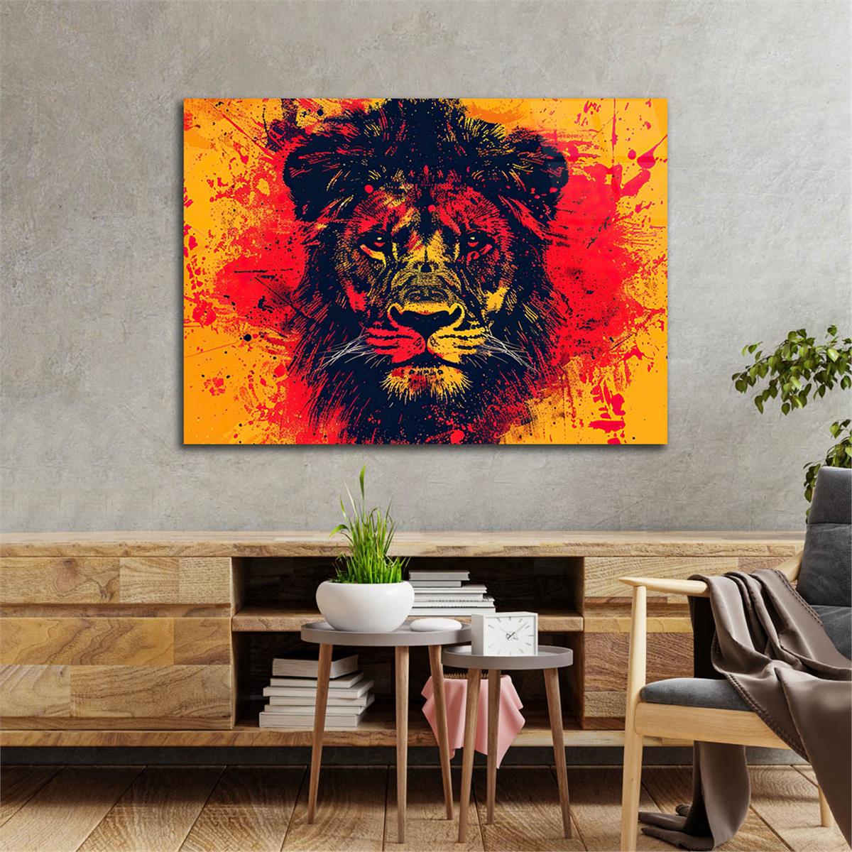 Yatay Doğa Temalı Cam Tablo 529