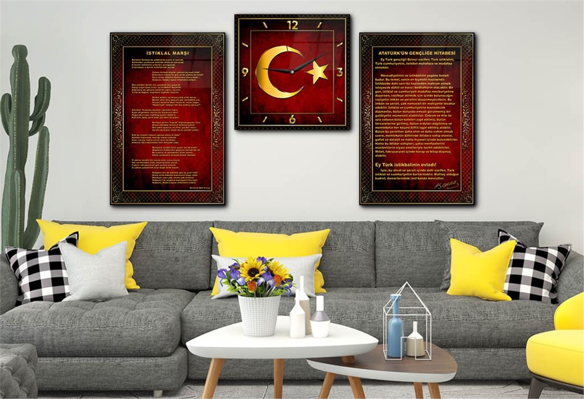 Vatan Temalı Saatli Set 055