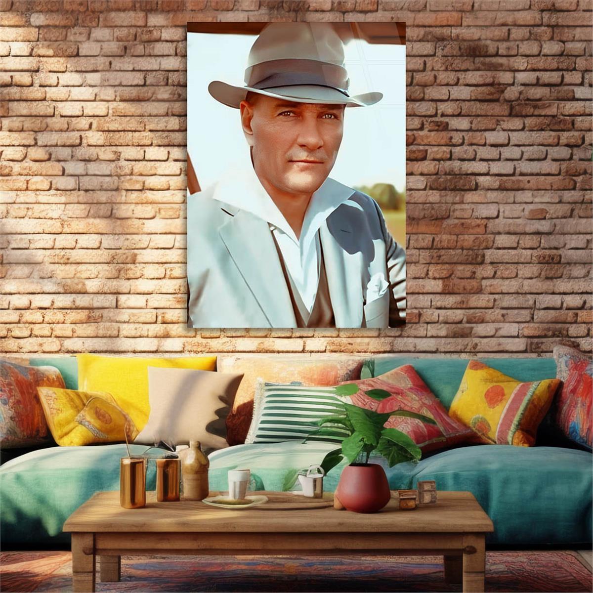 Dikey VatanTemalı Cam Tablo 265