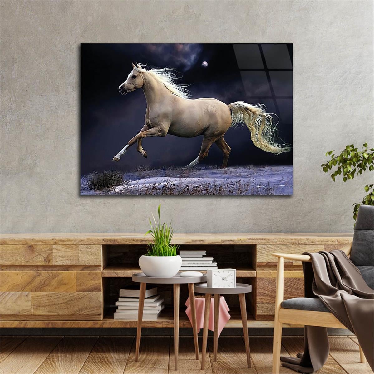 Tempered Glasss Wall Arts Natured-Themed