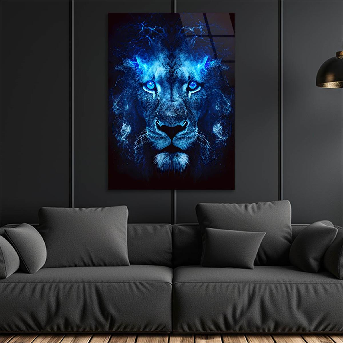 Dikey Doğa Temalı Cam Tablo 320