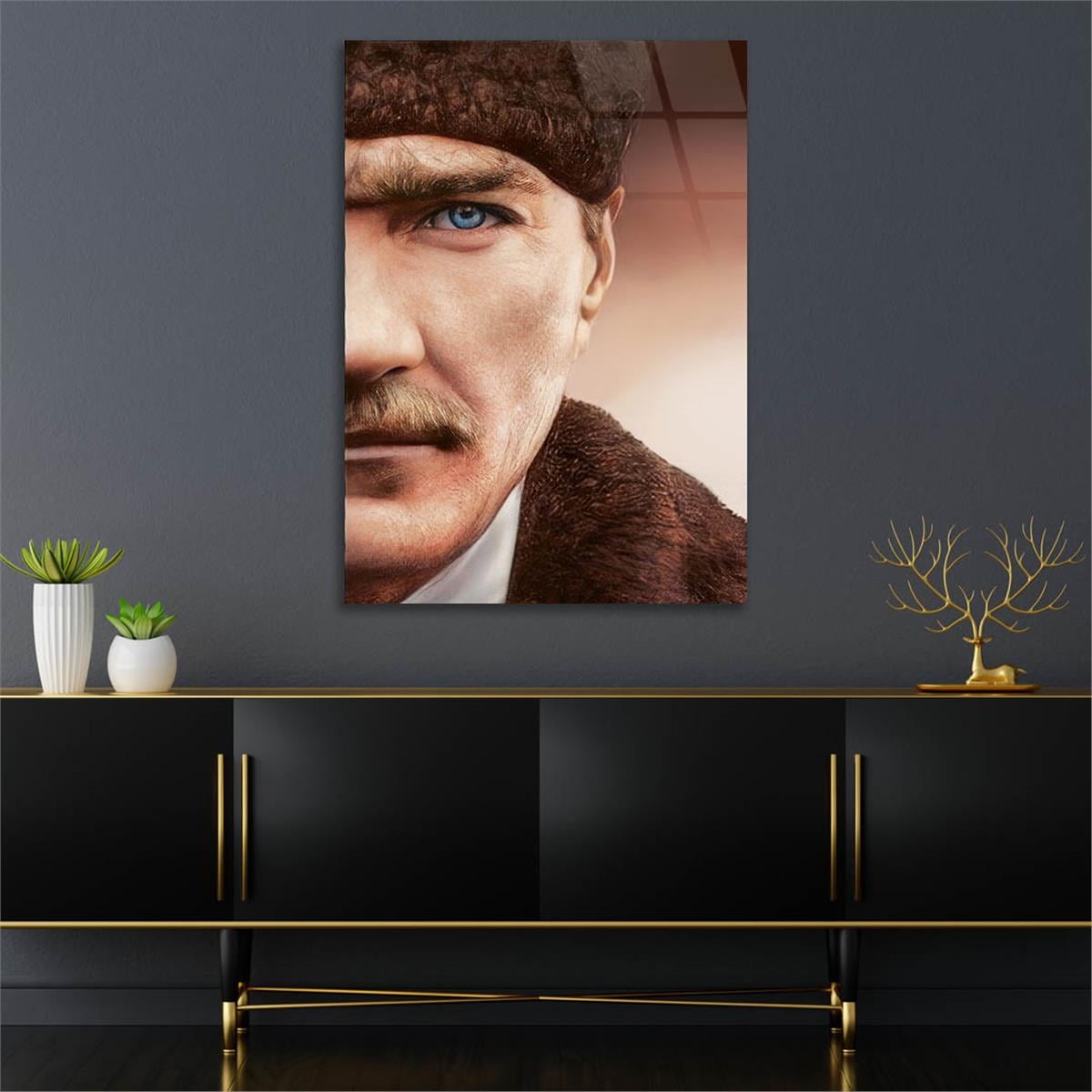 MUSTAFA KEMAL ATATÜRK Tempered Glasss Wall Art
