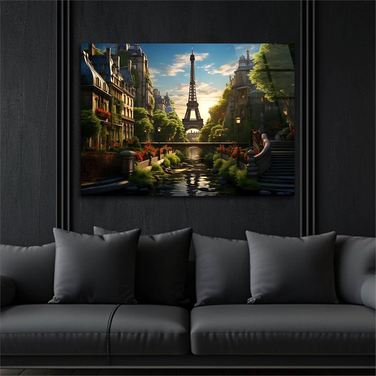 Yatay DoğaTemalı Cam Tablo 423