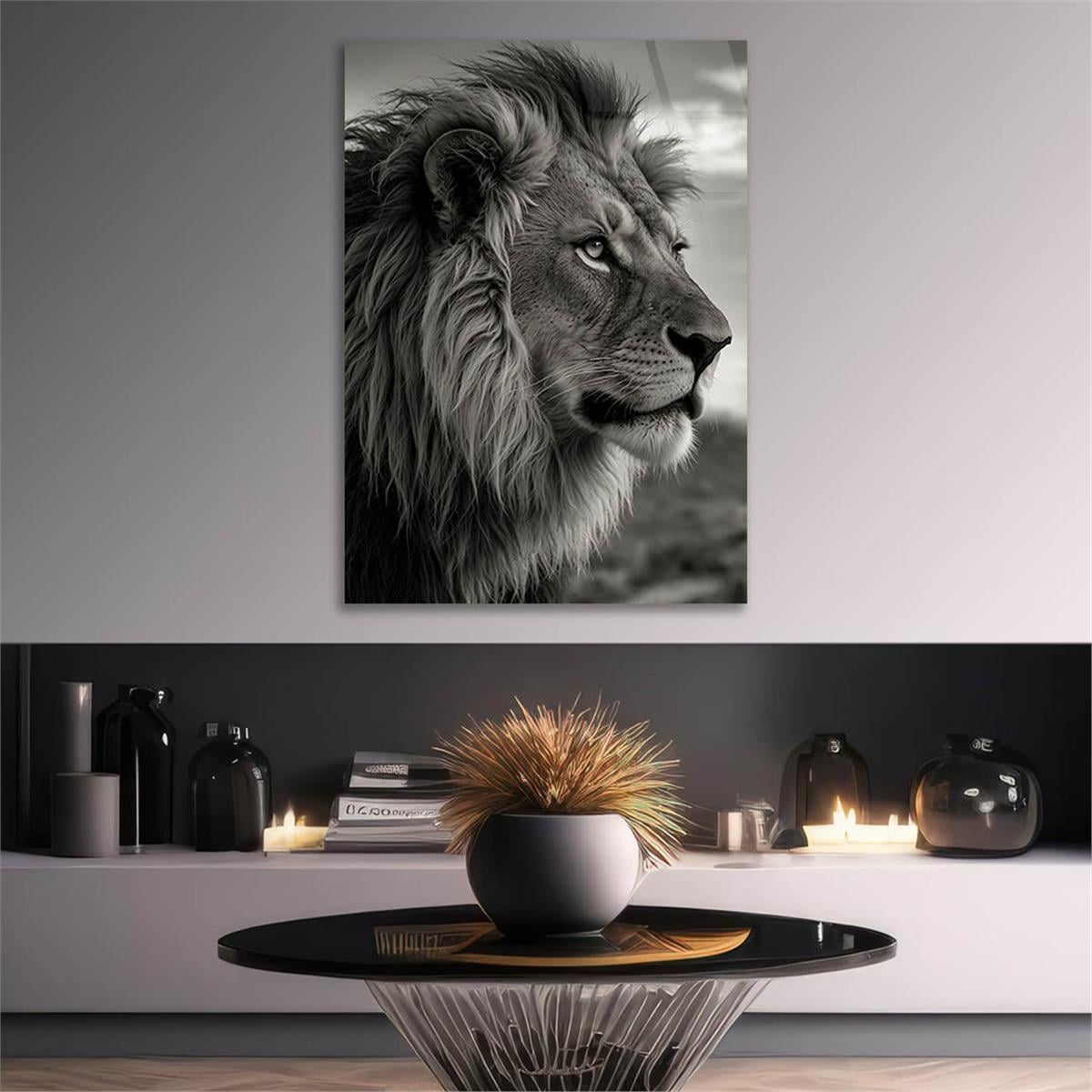 Dikey Doğa Temalı Cam Tablo 335