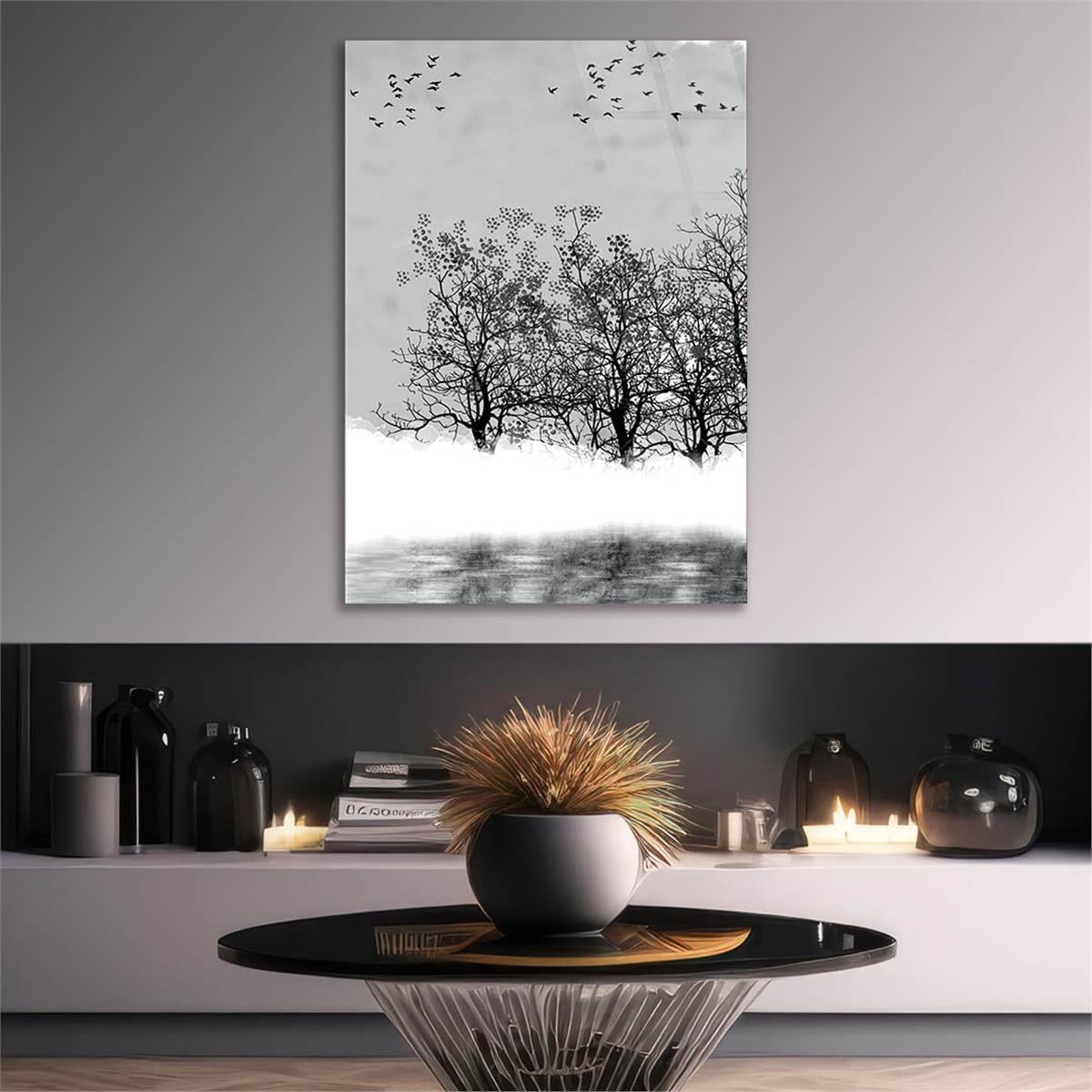 Vertical Tempered Glasss Wall Arts Art-Themed281