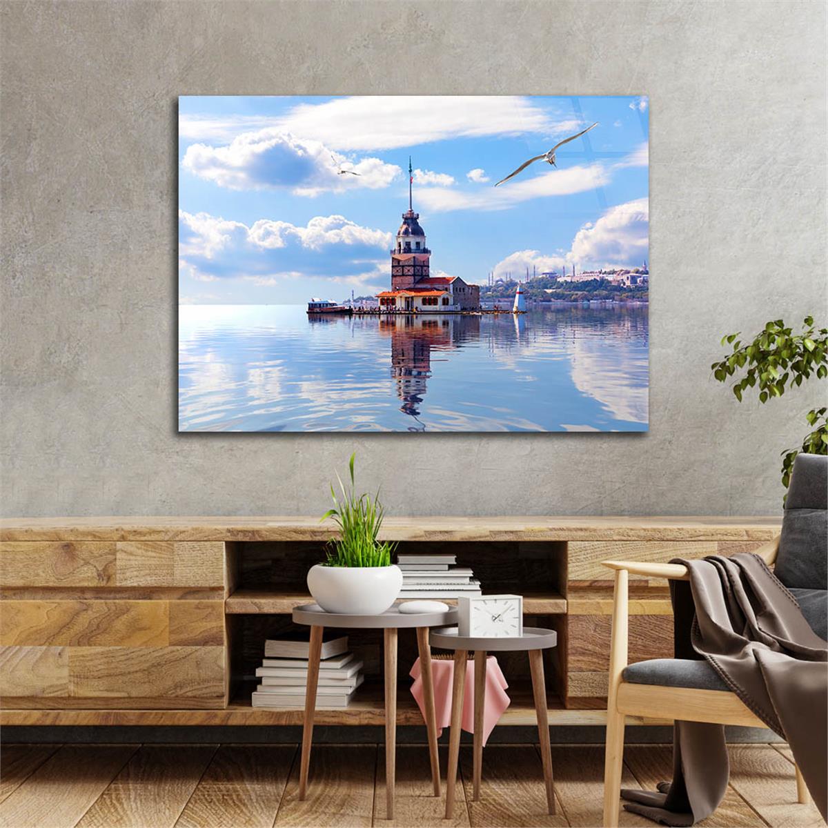 Yatay DoğaTemalı Cam Tablo 335