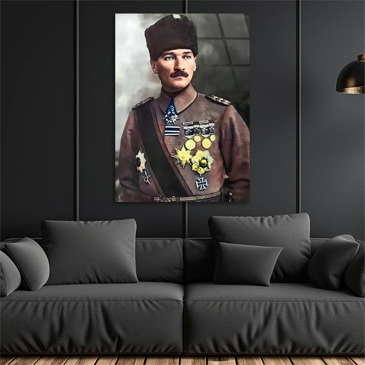 MUSTAFA KEMAL ATATÜRK Tempered Glasss Wall Art
