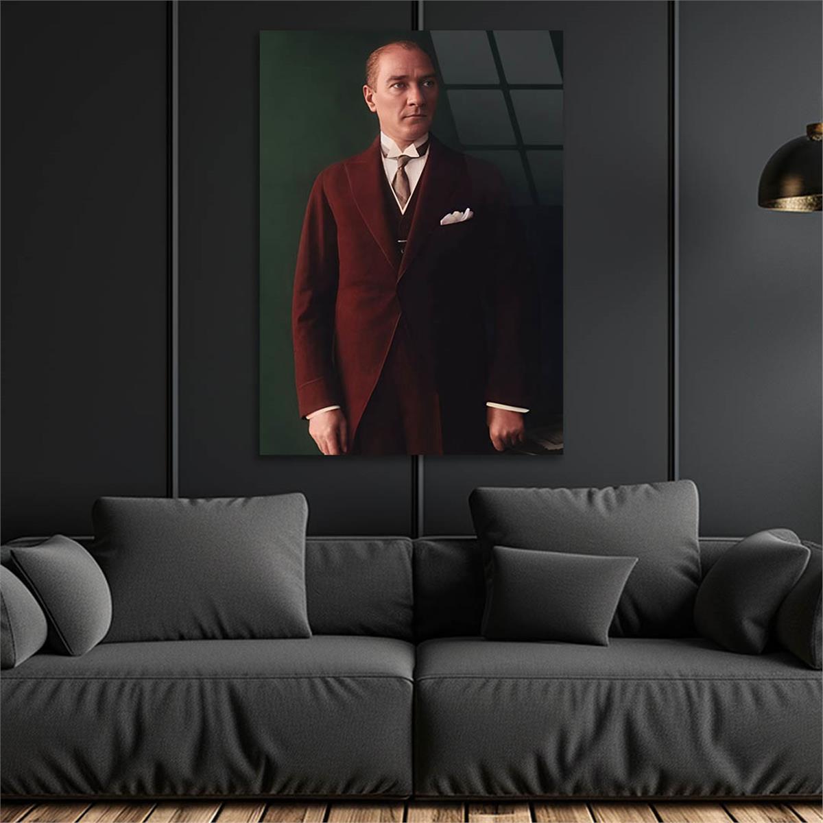 Dikey VatanTemalı Cam Tablo 197