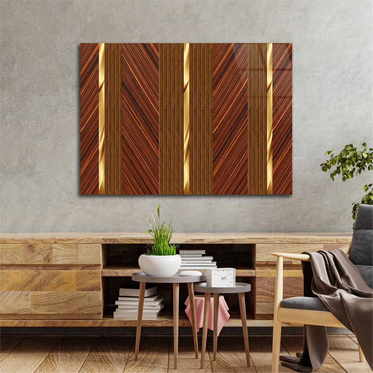 Horizontal Art-Themed Tempered Glass Wall Art 381