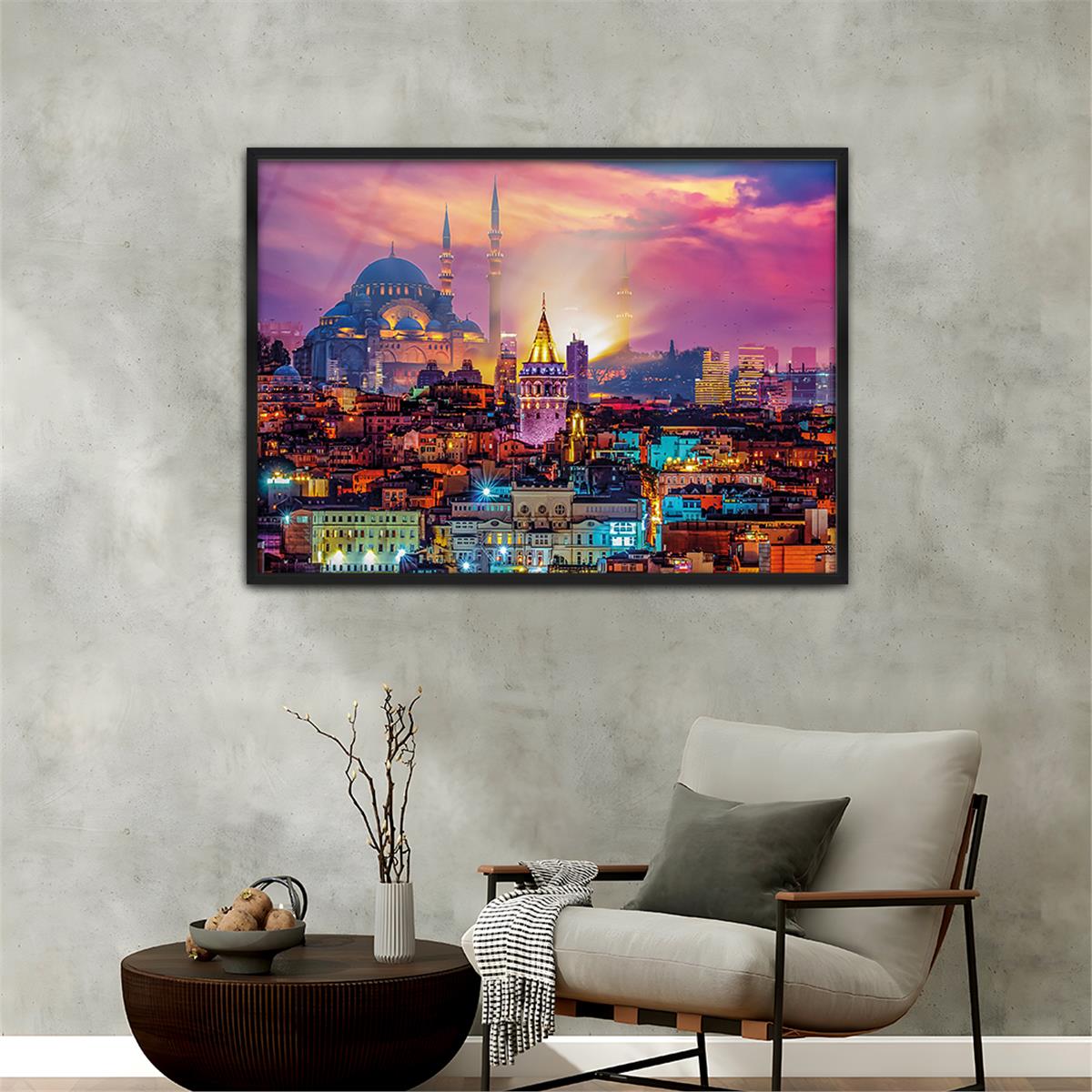 Alüminyum Çerçeveli Dini Temalı Cam Tablo 022