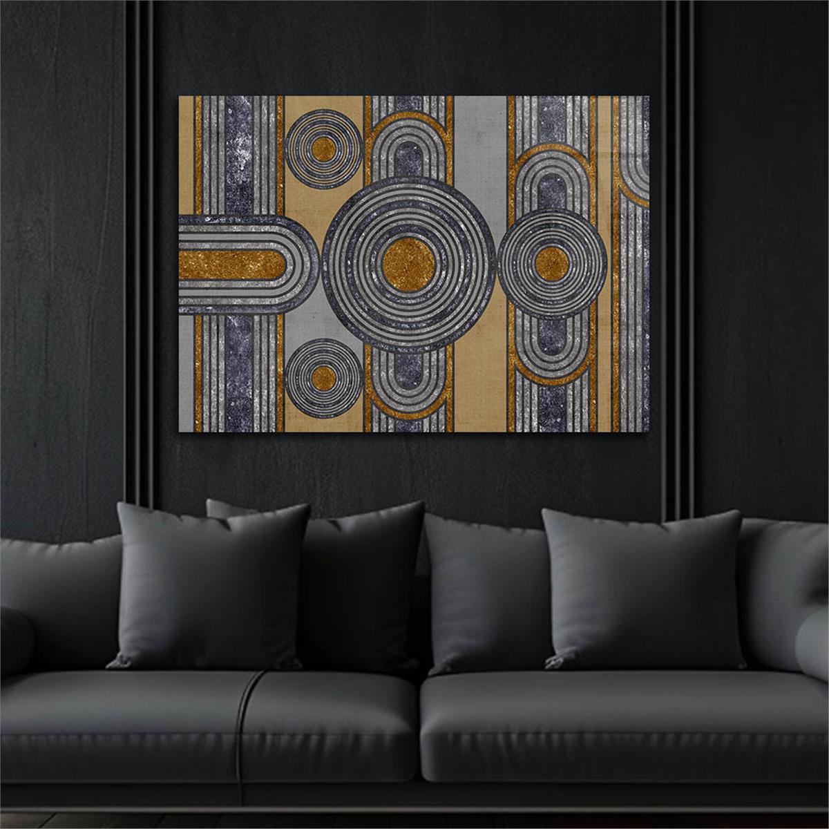 Horizontal Art-Themed Tempered Glass Wall Art 378