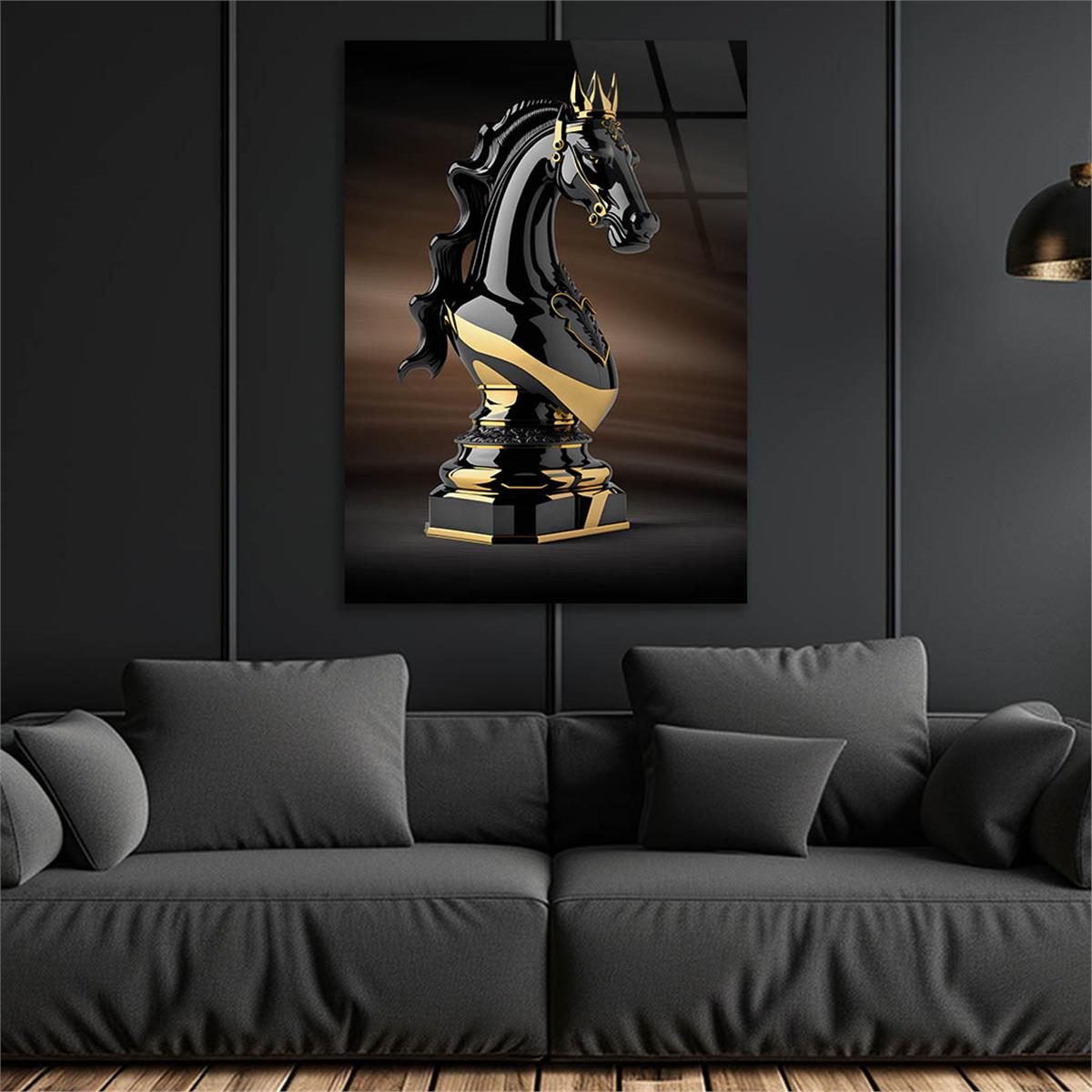 Vertical Tempered Glasss Wall Arts Art-Themed 328