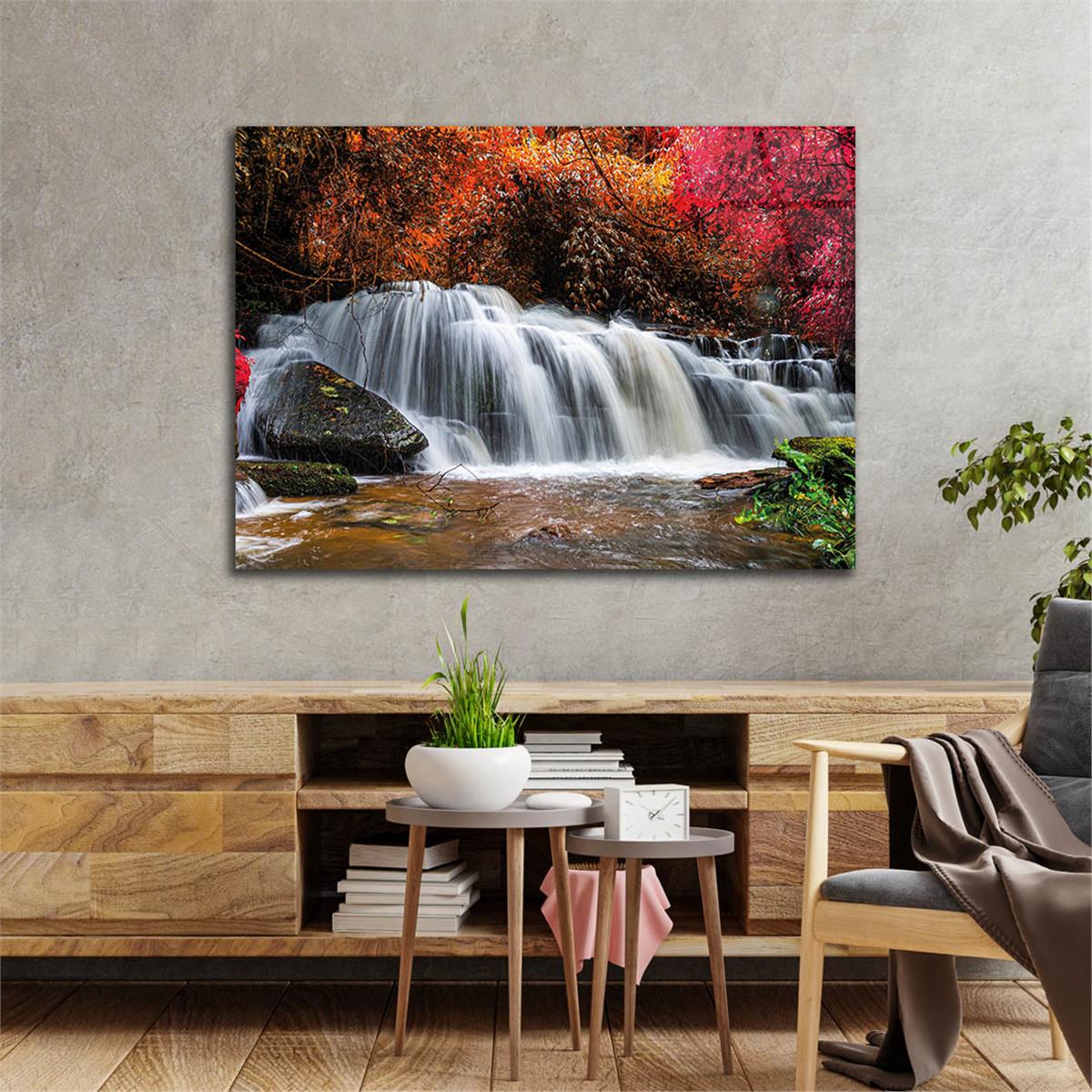 Horizontal Natured-Themed Tempered Glass Wall Art 284