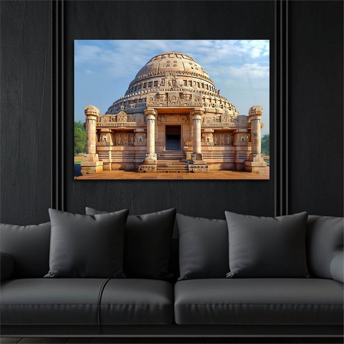 Yatay DoğaTemalı Cam Tablo 429