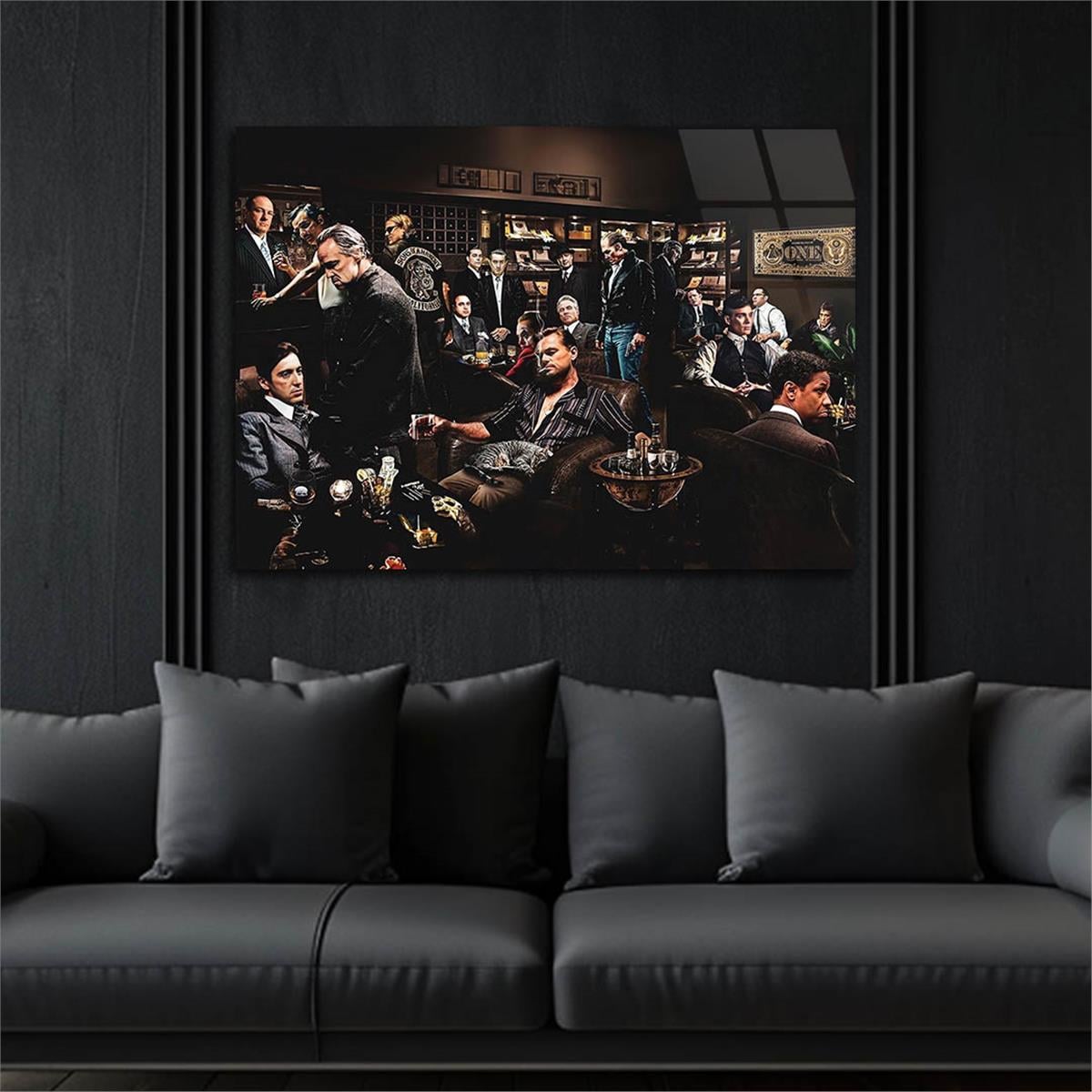 Horizontal Art-Themed Tempered Glass Wall Art 389