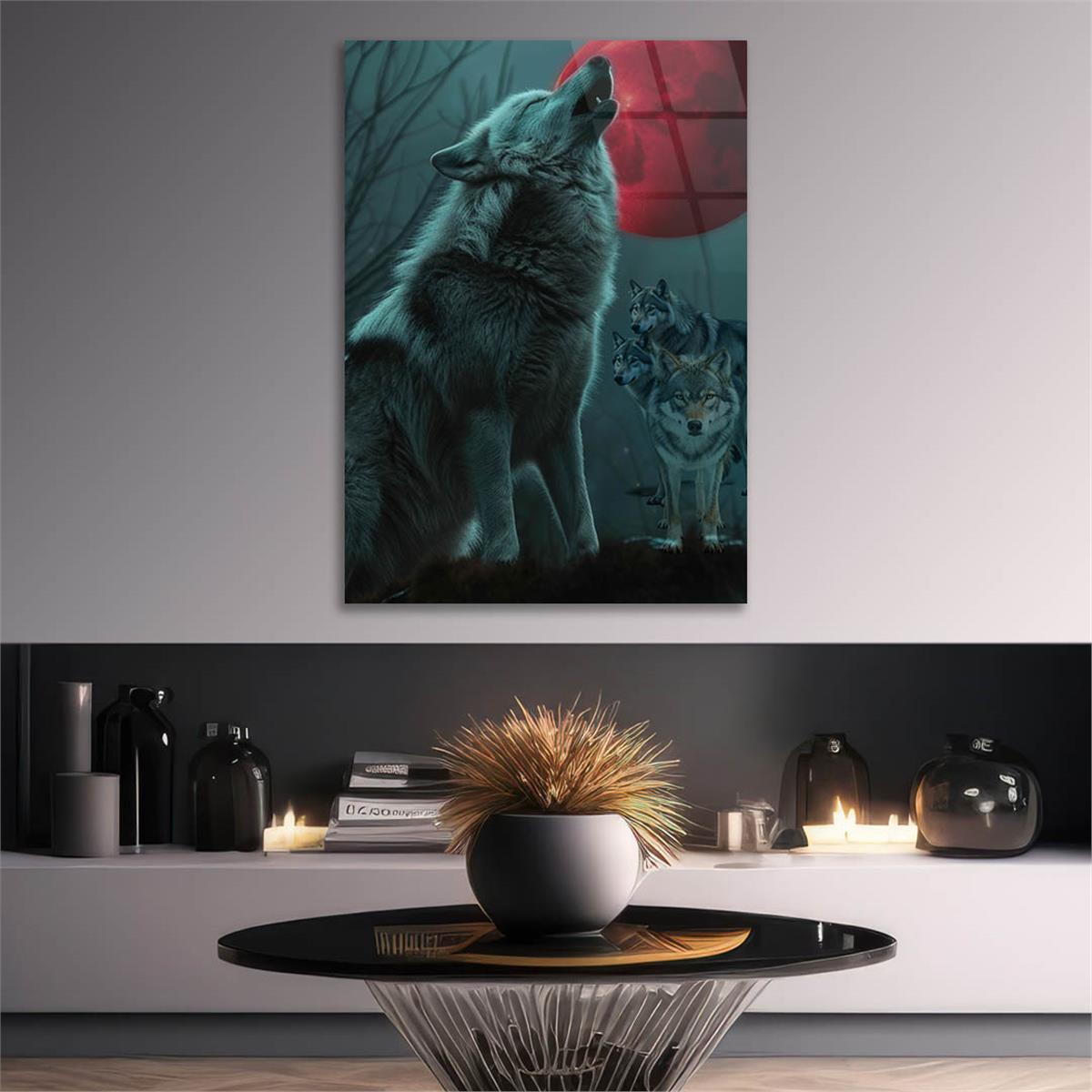 Dikey VatanTemalı Cam Tablo 211