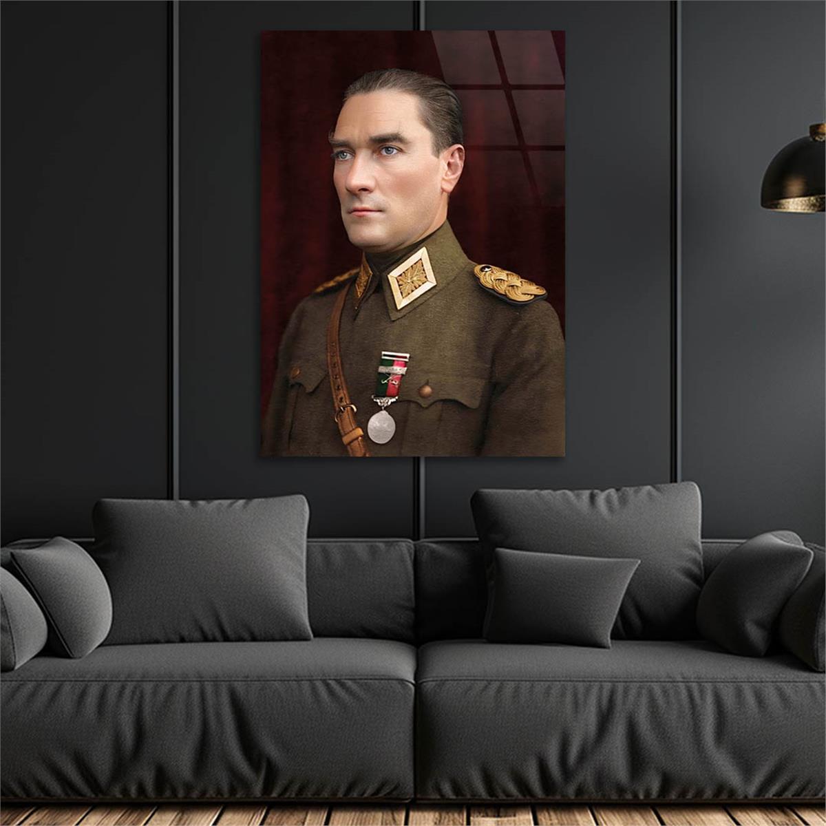 Dikey VatanTemalı Cam Tablo 294