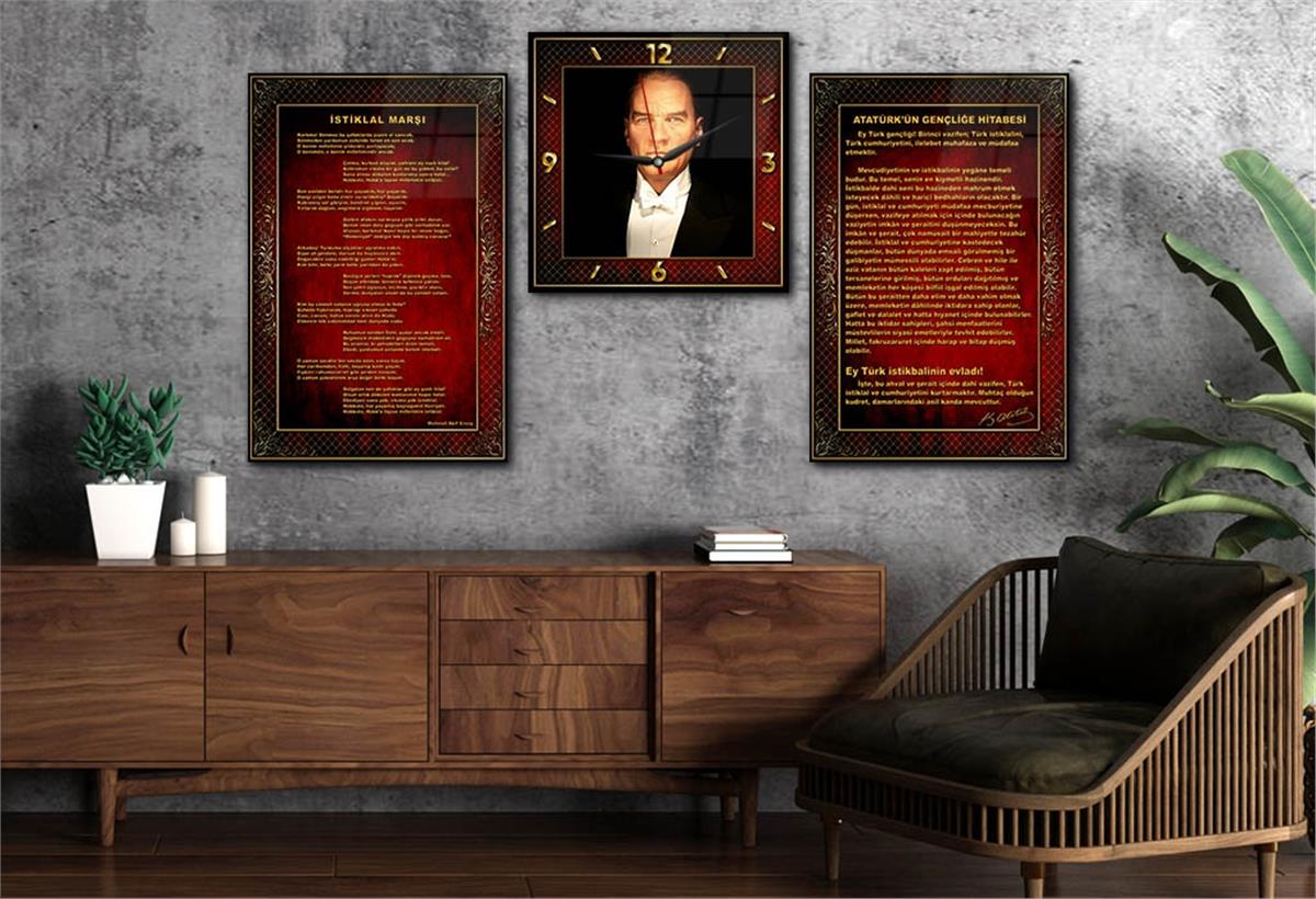 Vatan Temalı Saatli Set 059