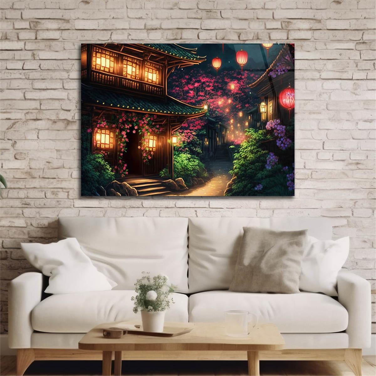 Horizontal Art-Themed Tempered Glass Wall Art 530