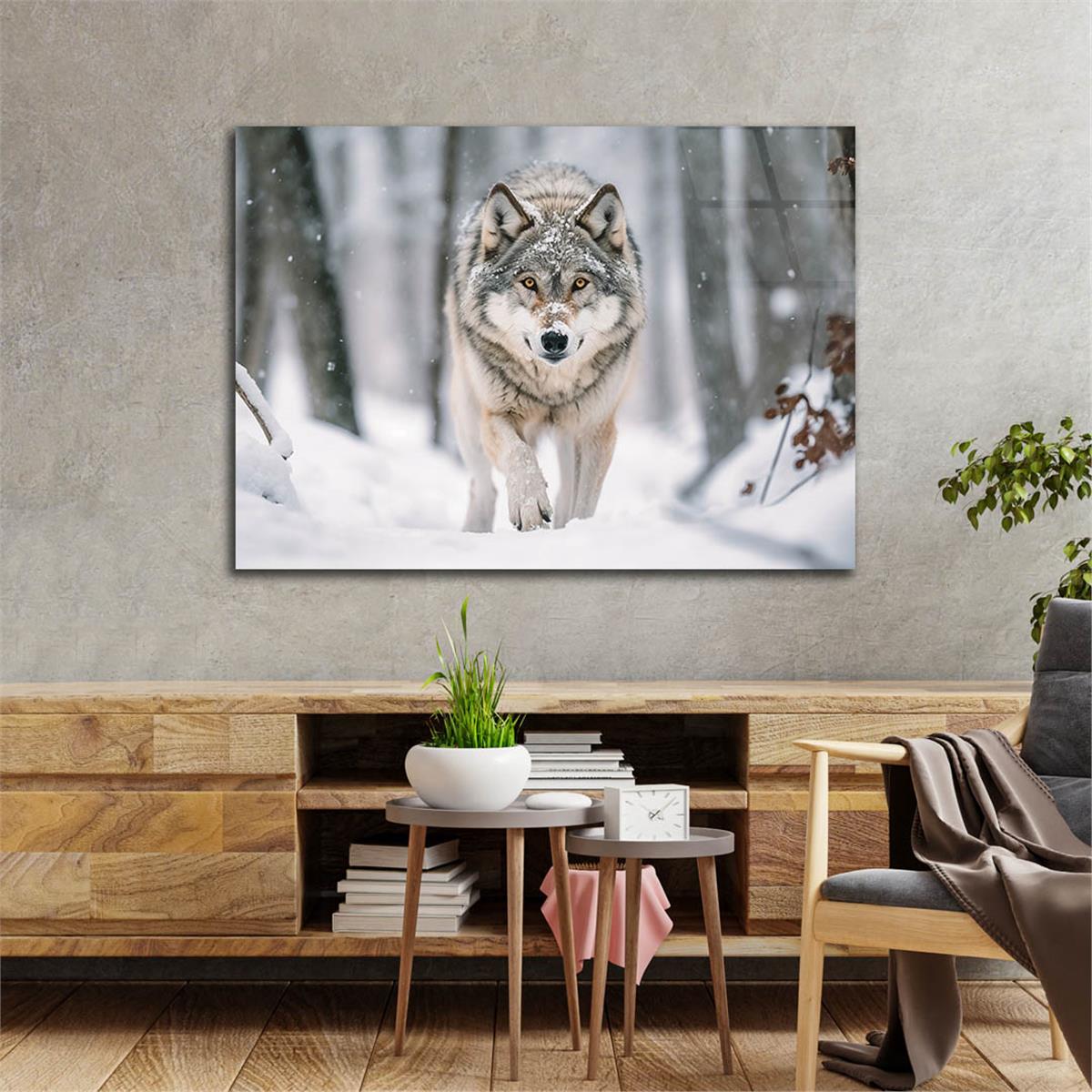 Yatay Doğa Temalı Cam Tablo 571