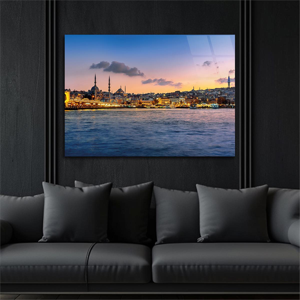 Old İSTANBUL  Tempered Glass Wall Art