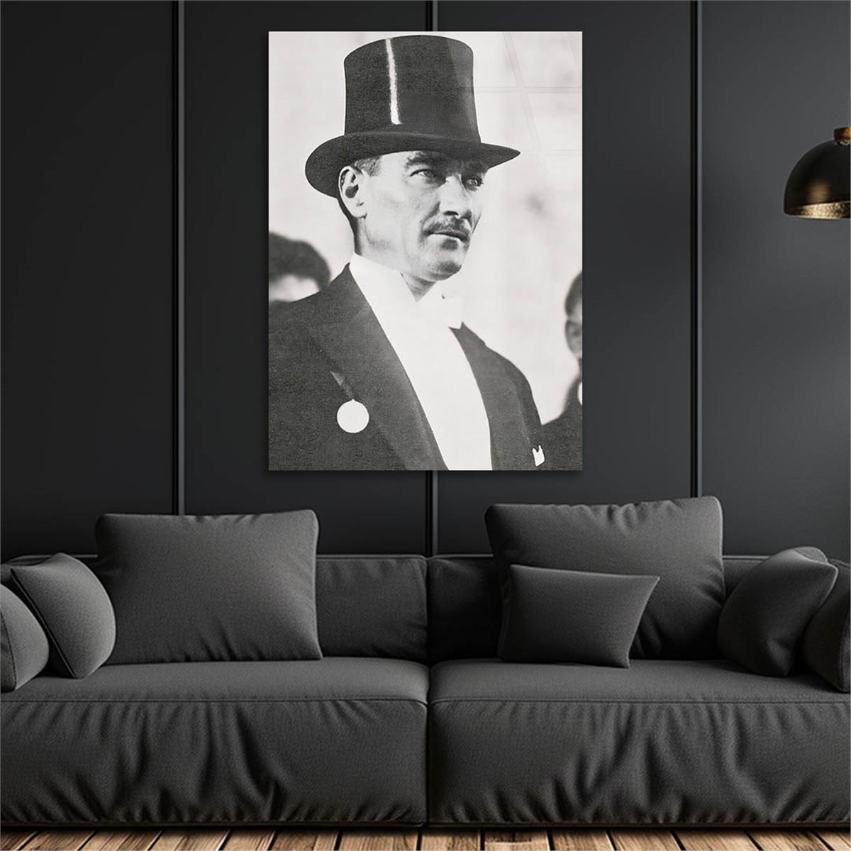 Dikey VatanTemalı Cam Tablo 223