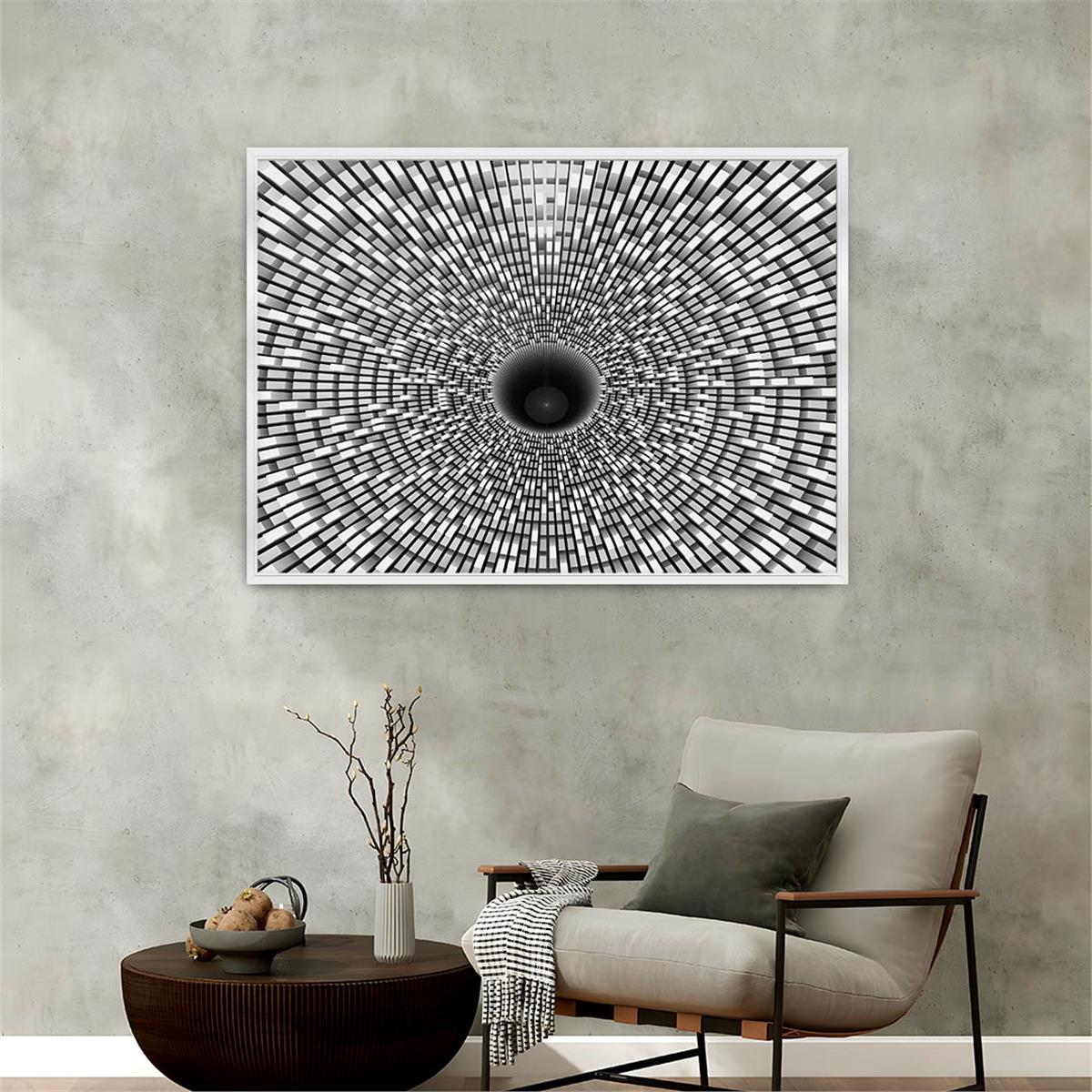 Aluminum-Framed Art-Themed Tempered Glass Wall Art 059