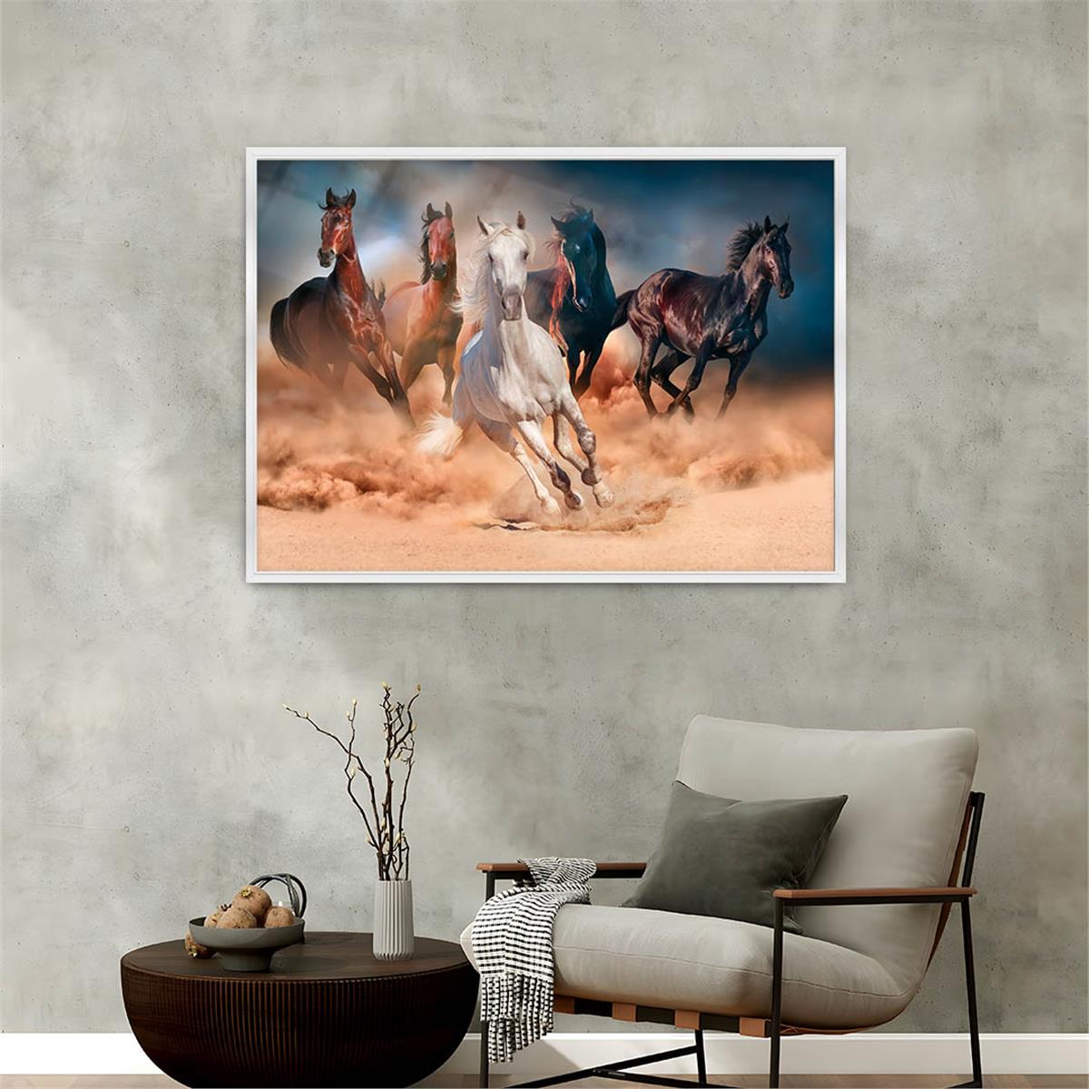 Aluminum-Framed Natured-Themed Tempered Glass Wall Art 165