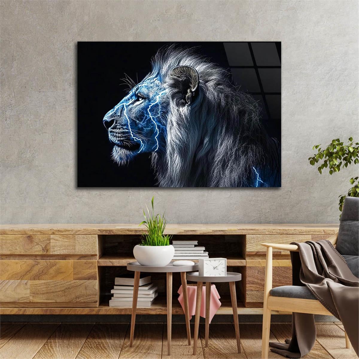 Yatay Doğa Temalı Cam Tablo 486