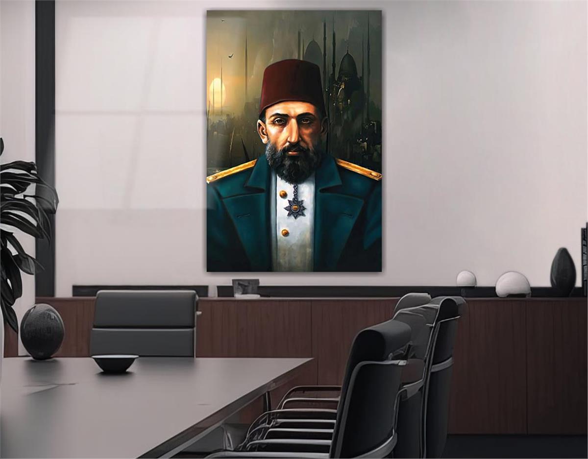 Sultan Abdulhamid Khan Glass Wall Art