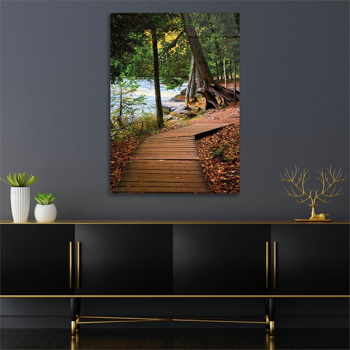 Vertical Tempered Glasss Wall Arts Art-Themed 331