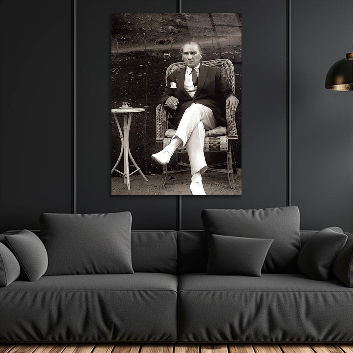MUSTAFA KEMAL ATATÜRK Tempered Glasss Wall Art 