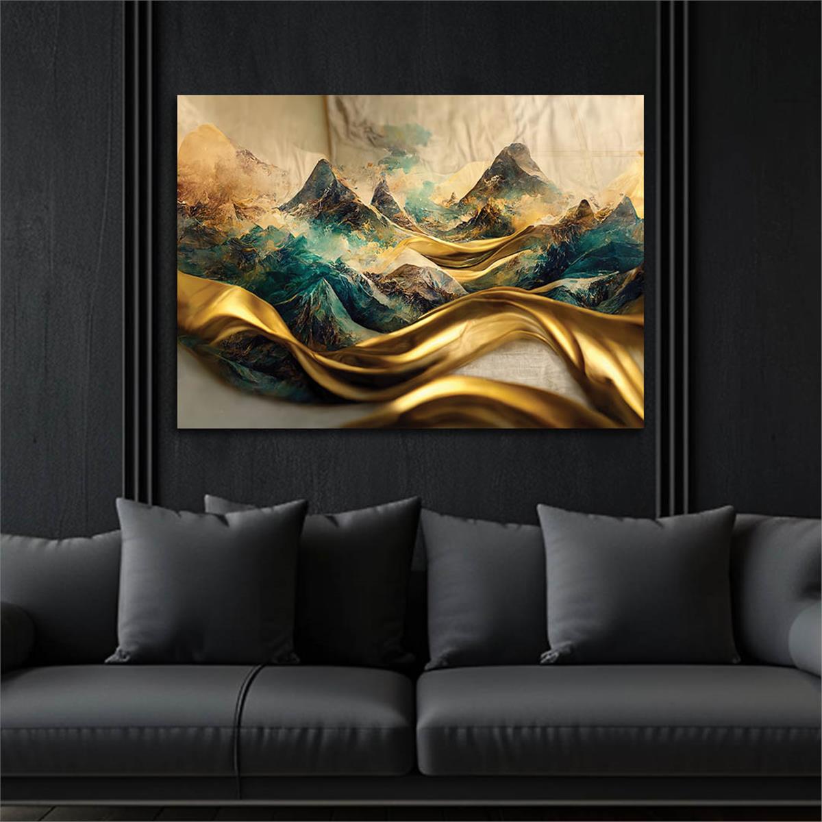 Horizontal Art-Themed Tempered Glass Wall Art 332