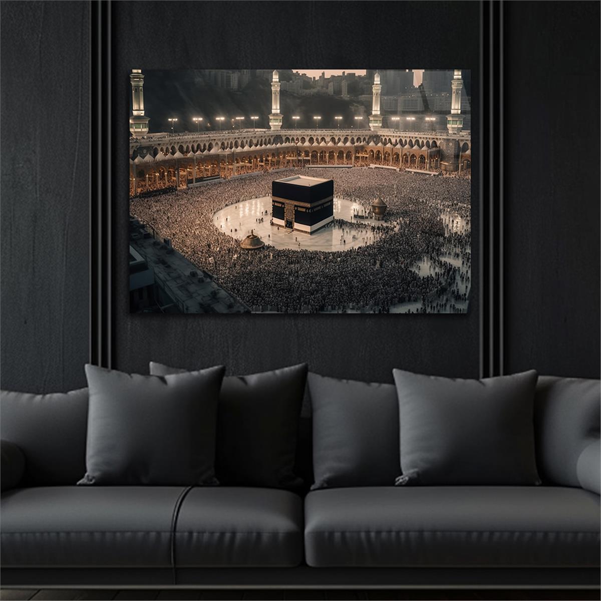 Yatay Dini Temalı Cam Tablo119