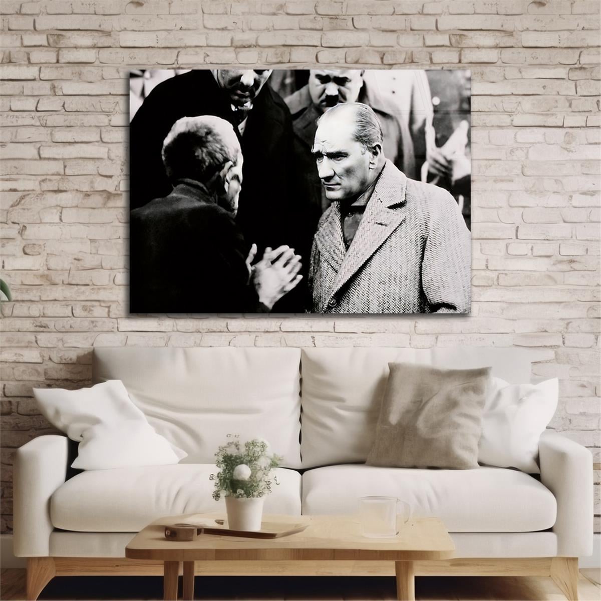 Yatay VatanTemalı Cam Tablo 113