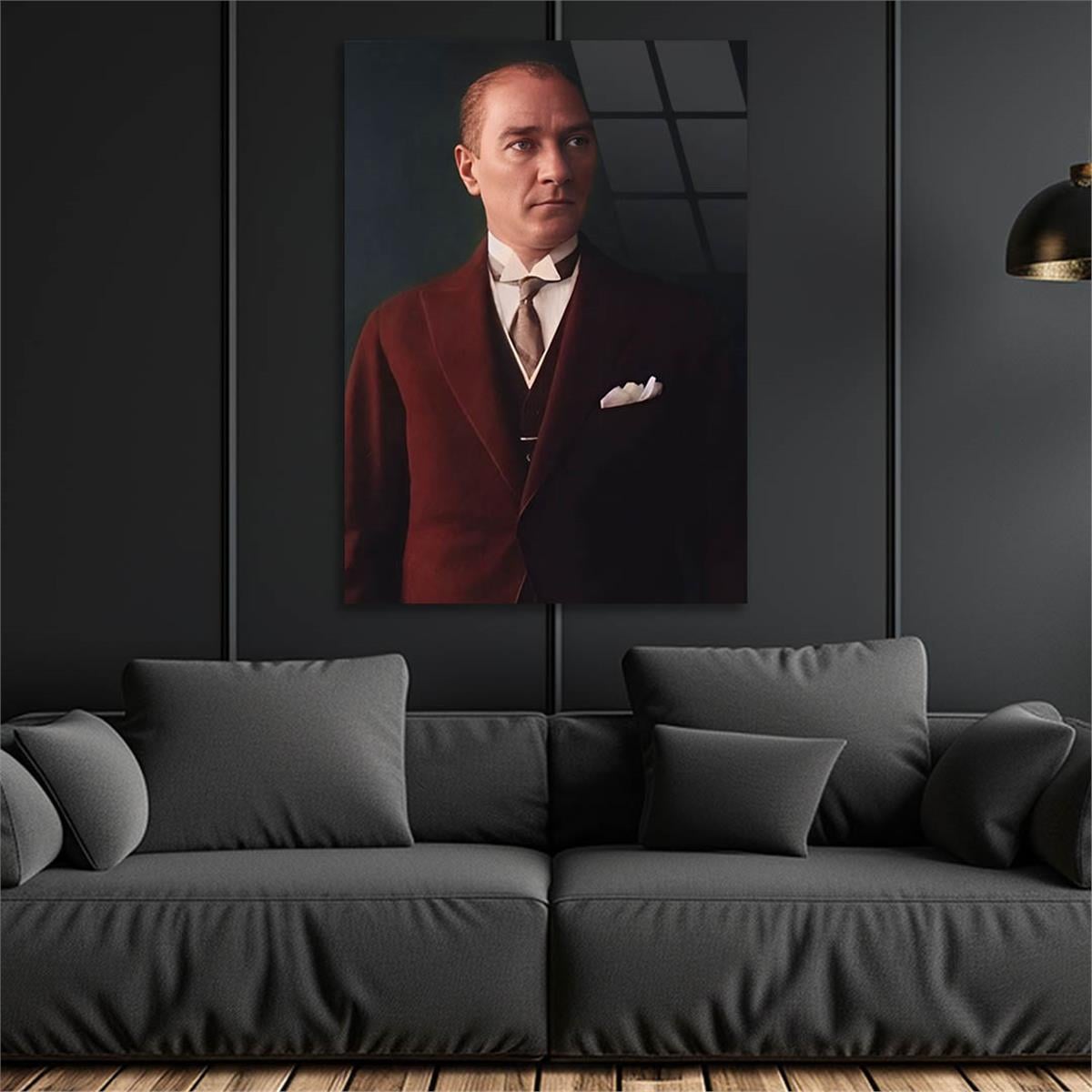 Dikey VatanTemalı Cam Tablo 196