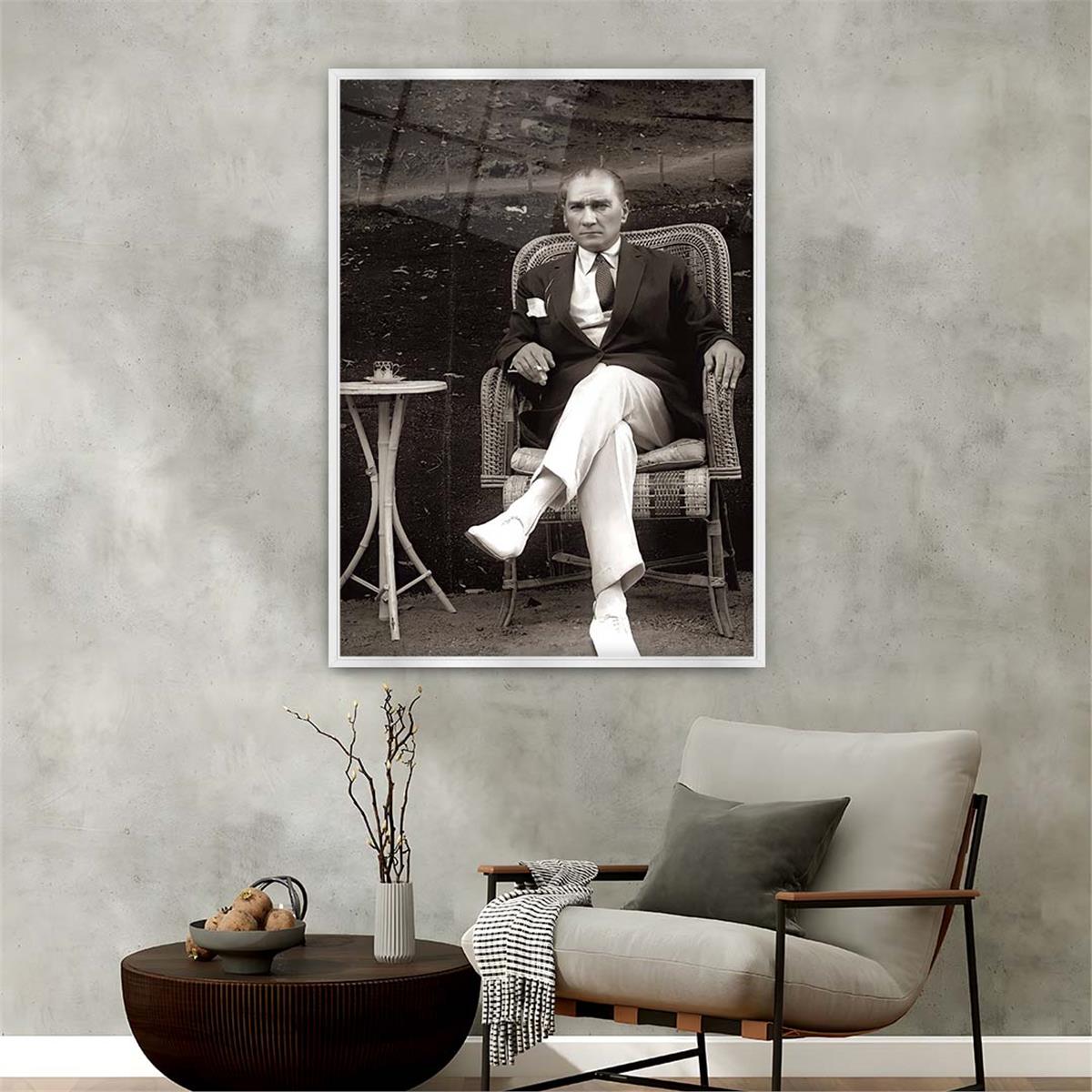 Aluminum-Framed National-Themed Tempered Glass Wall Art 099