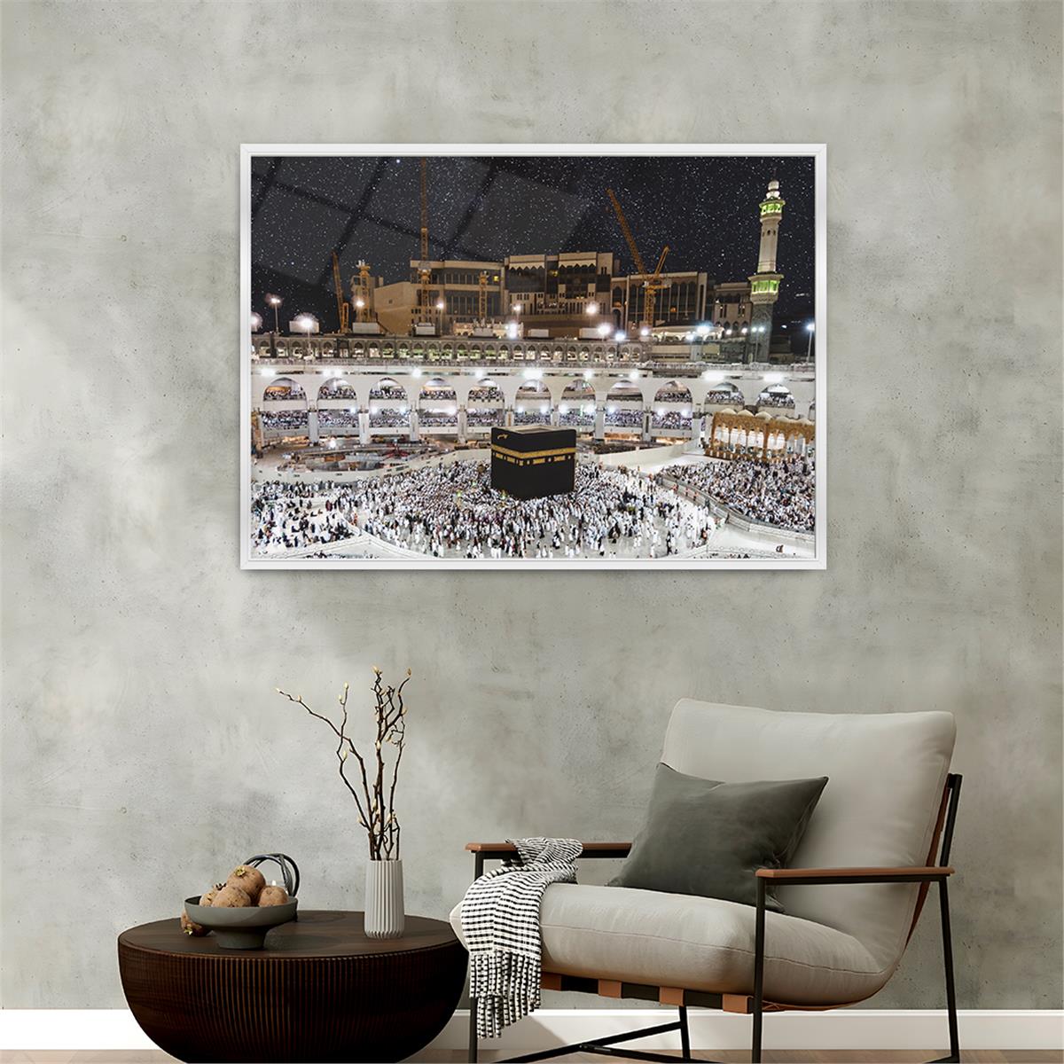 Aluminum-Framed Religious-Themed Tempered Glass Wall Art 016