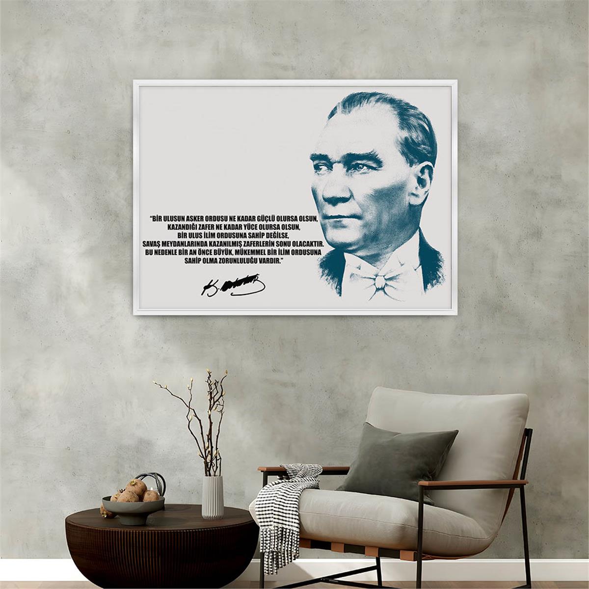 Alüminyum Çerçeveli Vatan Temalı Cam Tablo 010