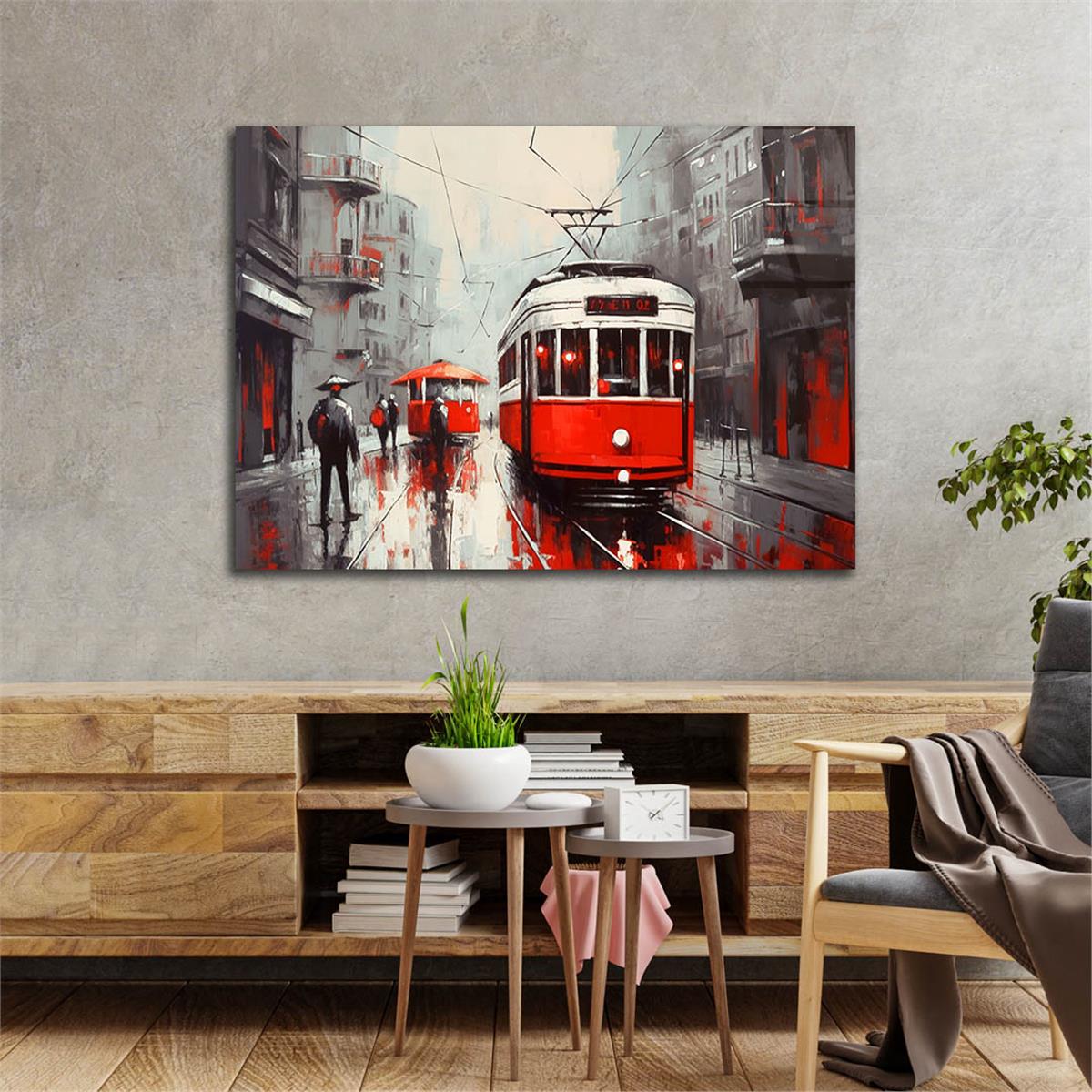 Horizontal Art-Themed Tempered Glass Wall Art 535