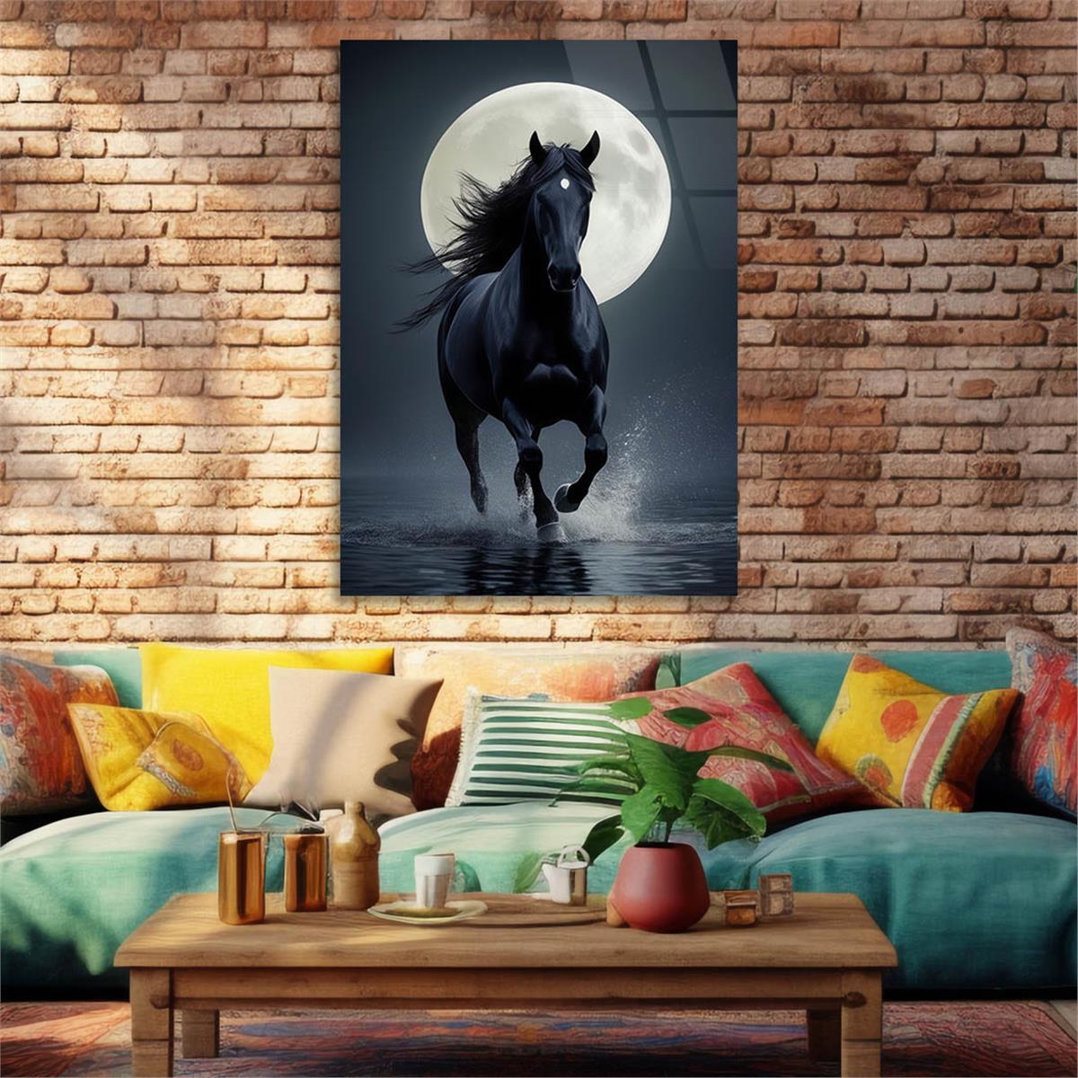 Dikey Doğa Temalı Cam Tablo 385