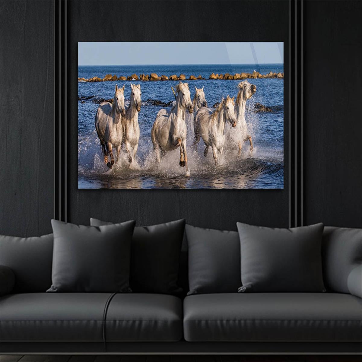 Horizontal Natured-Themed Tempered Glass Wall Art 264