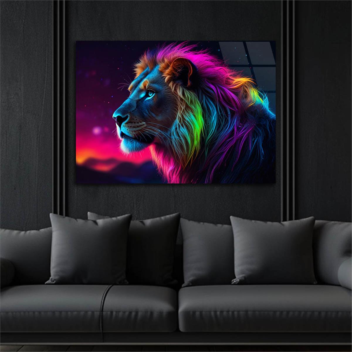 Yatay Doğa Temalı Cam Tablo 505